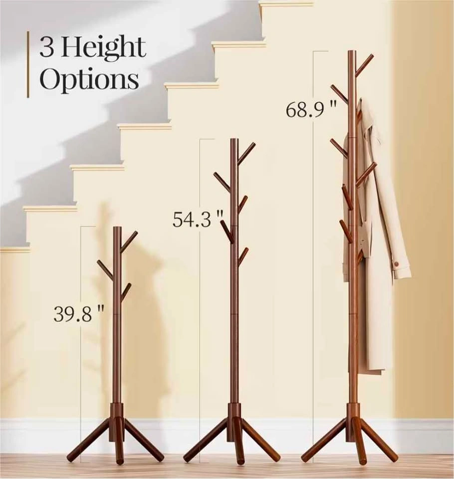 Wooden Coat tree stand - photo 3