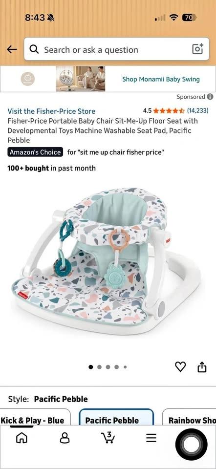 Fisher Price Sit Me Up Chair