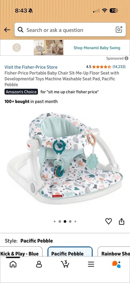 Fisher Price Sit Me Up Chair - photo 2