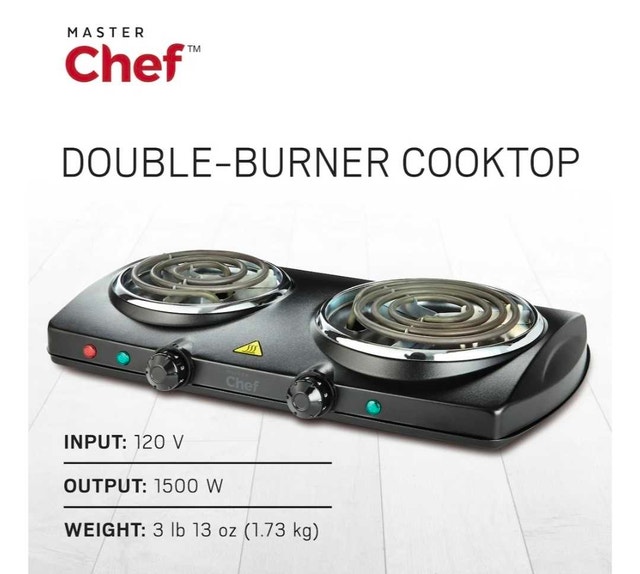MASTER Chef Double Burner Stove
