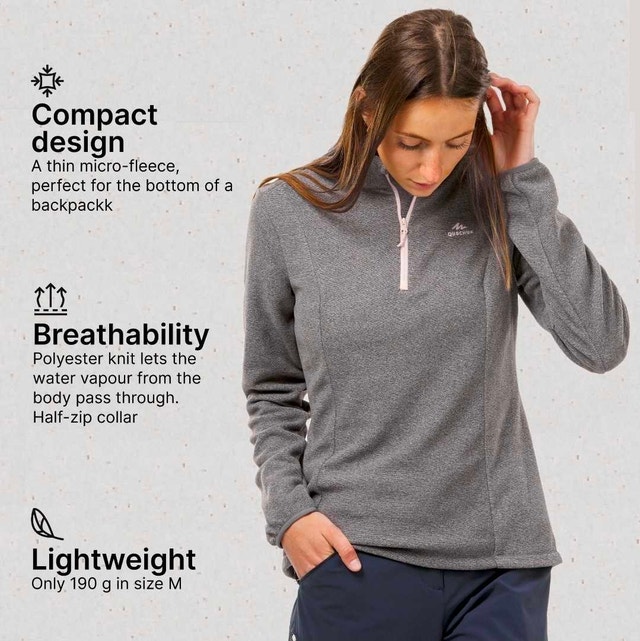 Women Sweater Half-Zip Fleece