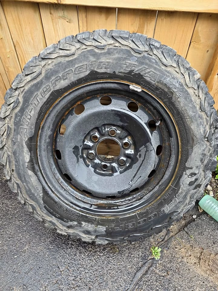 F-150 LT245/70R17 Tires & Steel Rims - 2 Toyos + 2 KO2s