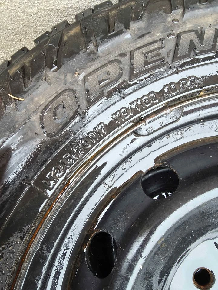F-150 LT245/70R17 Tires & Steel Rims - 2 Toyos + 2 KO2s - photo 5