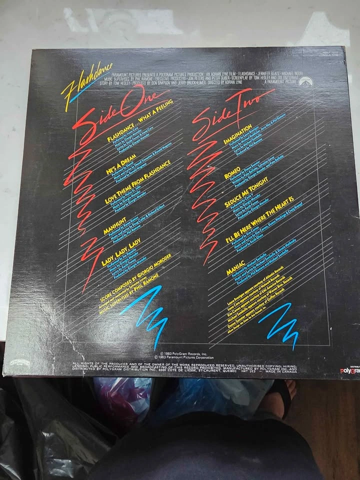 Flashdance Original Soundtrack Vinyl Record LP - photo 2
