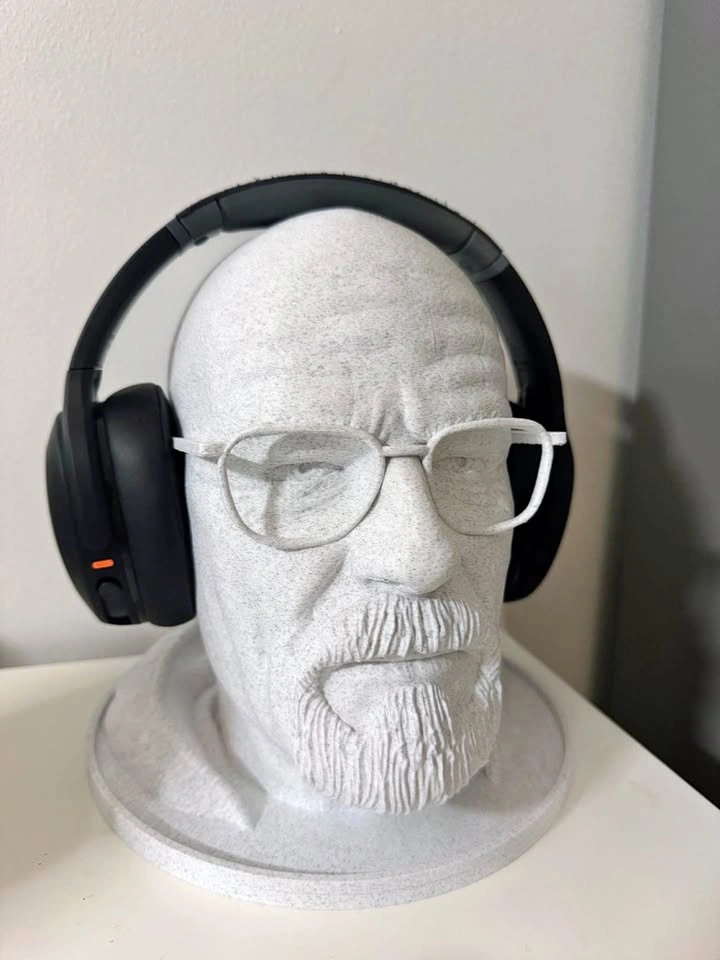 Heisenberg Walter White Bust/Headphones Stand