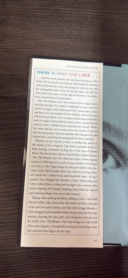 Brand new “Cher” memoir - photo 2