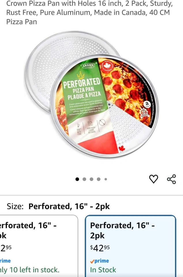 Crown Cookware Perforated Pizza Pan 14 inch - photo 3