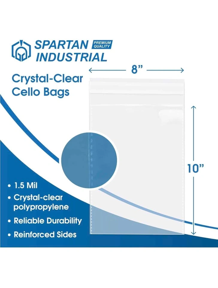 SPARTAN INDUSTRIAL 8x10 Cello Bags 1000 Count - photo 2