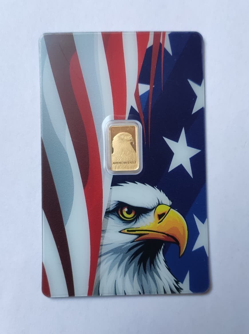 1 Gram Gold Bar American Eagle 2026 PAMP