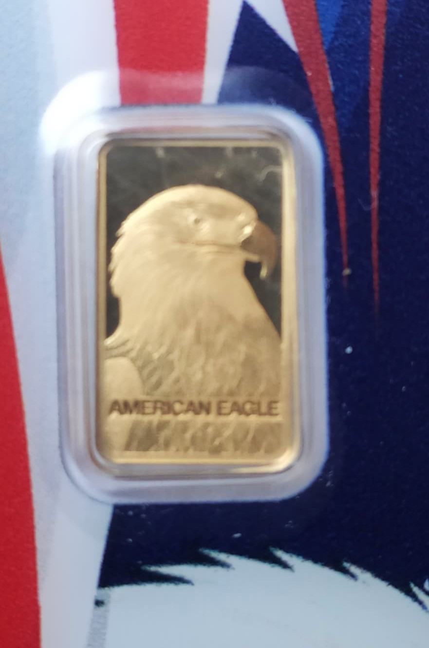 1 Gram Gold Bar American Eagle 2026 PAMP - photo 2