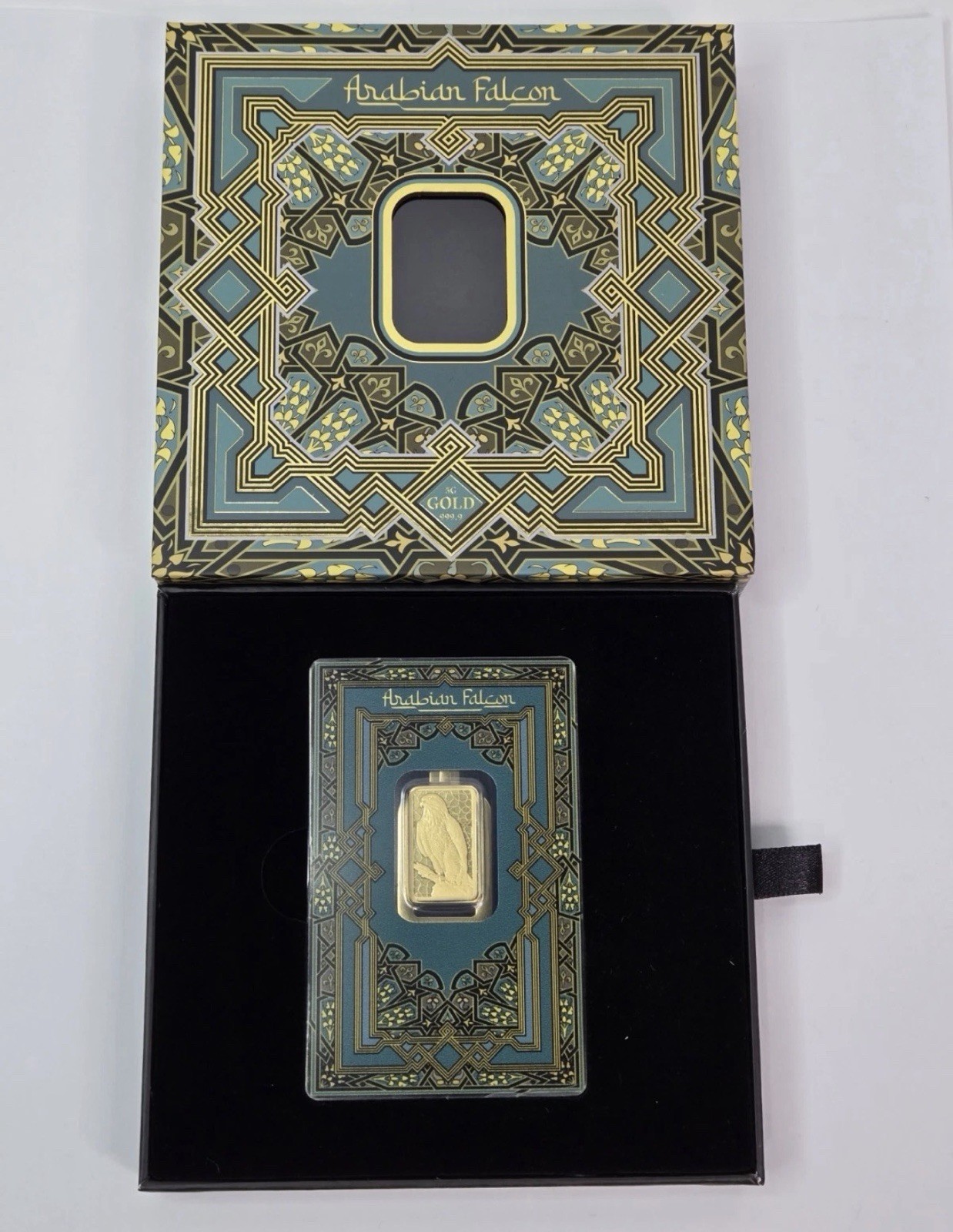 Pamp Suisse Arabian Falcon & Horse 5g Gold Bar (10g Total) - photo 4