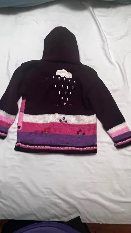Kids Size 4 Peruvian Handknit Wool Sweater - photo 2