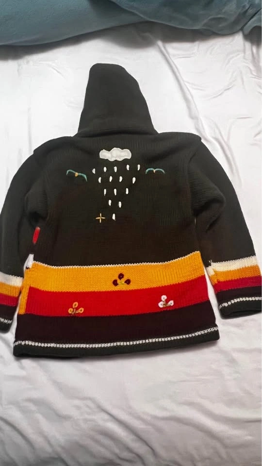 Kids Size 6 Peruvian Handknit Wool Sweater - photo 2