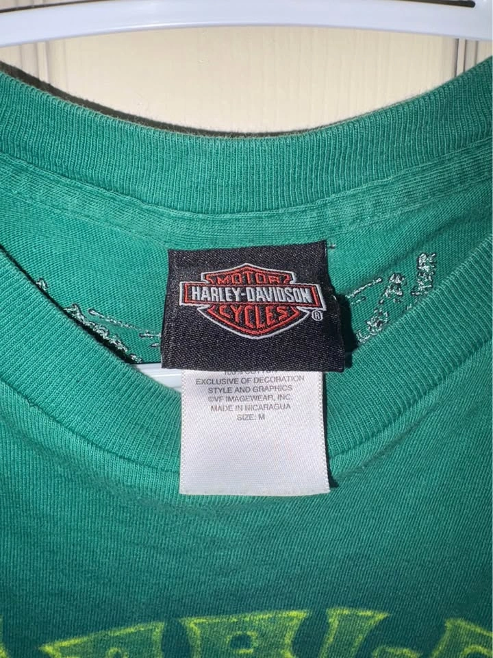 Harley-Davidson Green Cropped T-Shirt - photo 2