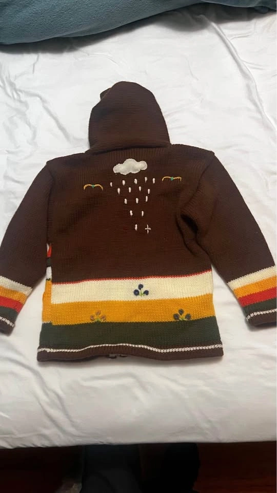 Kids Size 5 Peruvian Handknit Wool Sweater - photo 2