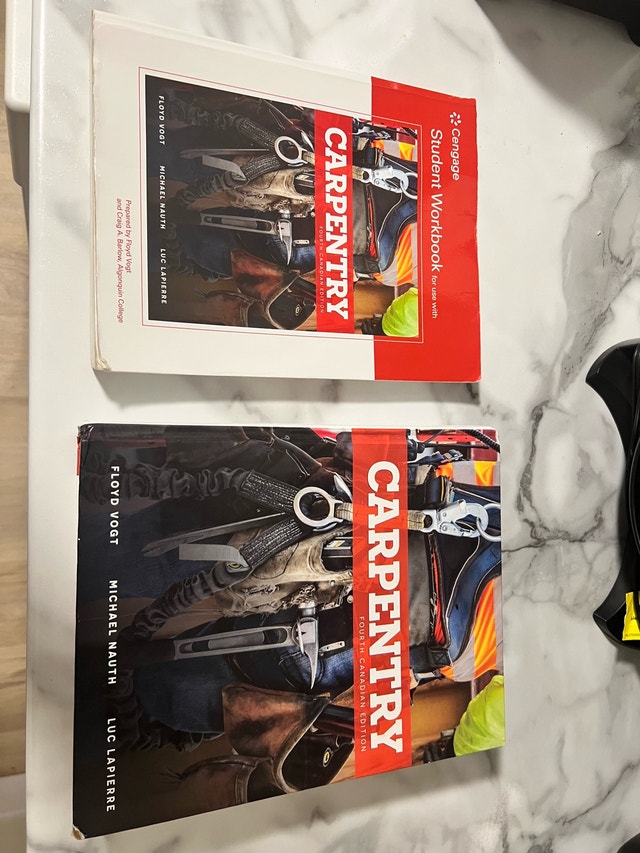Carpentry Books - Textbook & Workbook