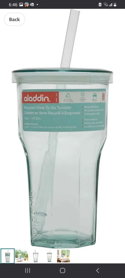 Aladdin To-Go Tumbler 20oz + 4 Straws - New image indicator(4)