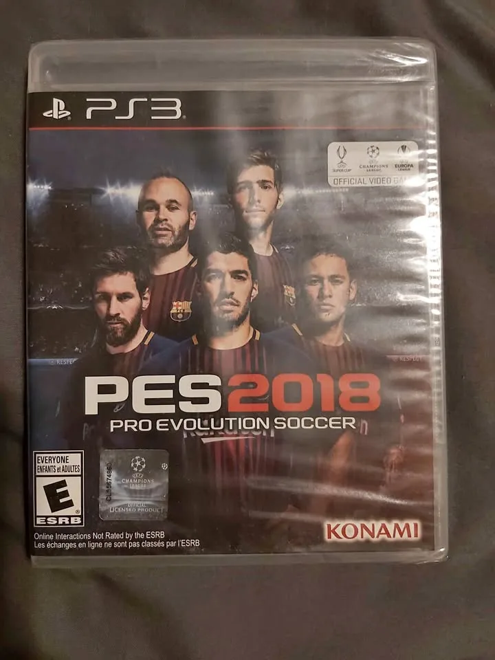 PS3 - ( PES 2018 ) Barcelona cover edition " Sealed in case " thumbnail