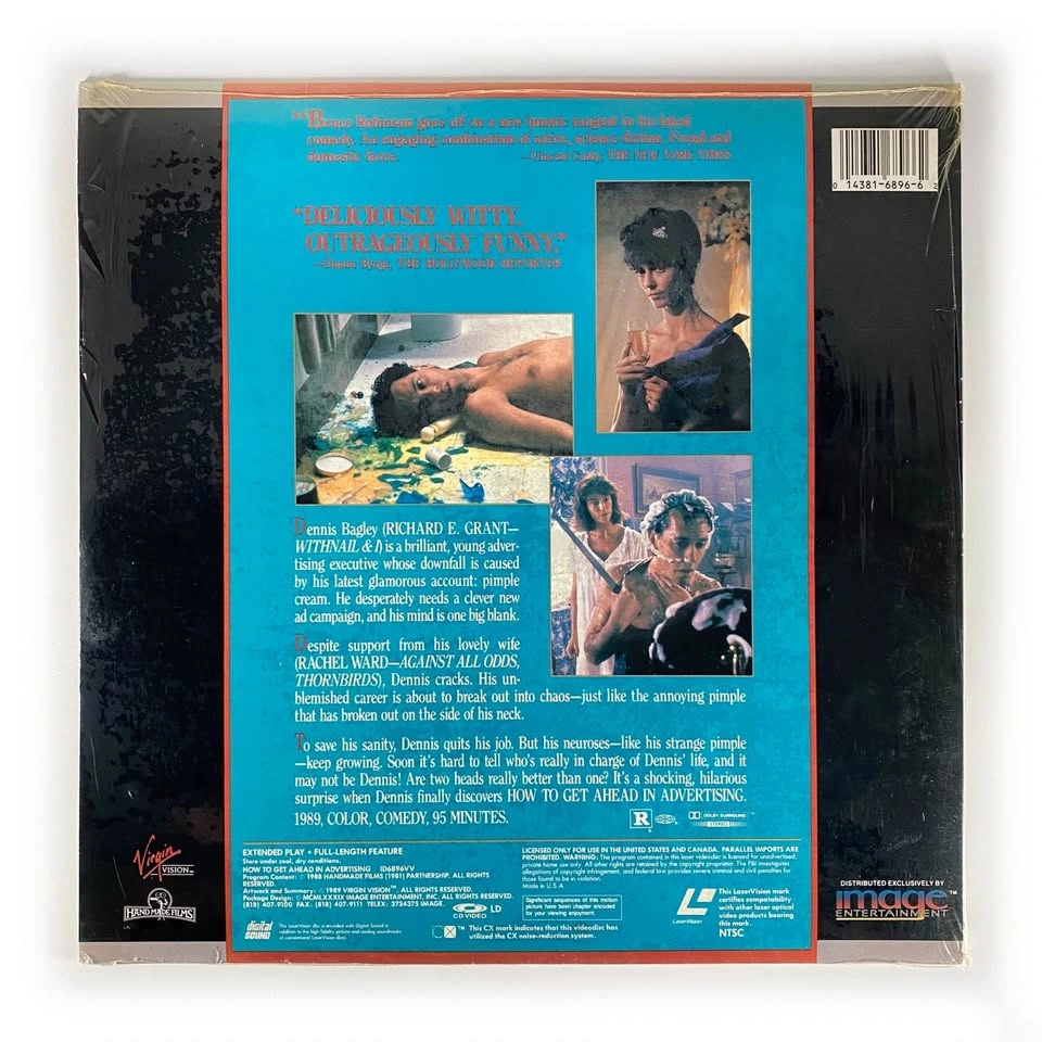 SEALED 1989 How to Get Ahead in Advertising Laserdisc - photo 2
