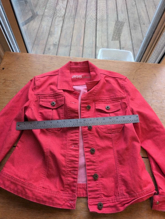 Parasucco Denim Jacket Coral Women's Large