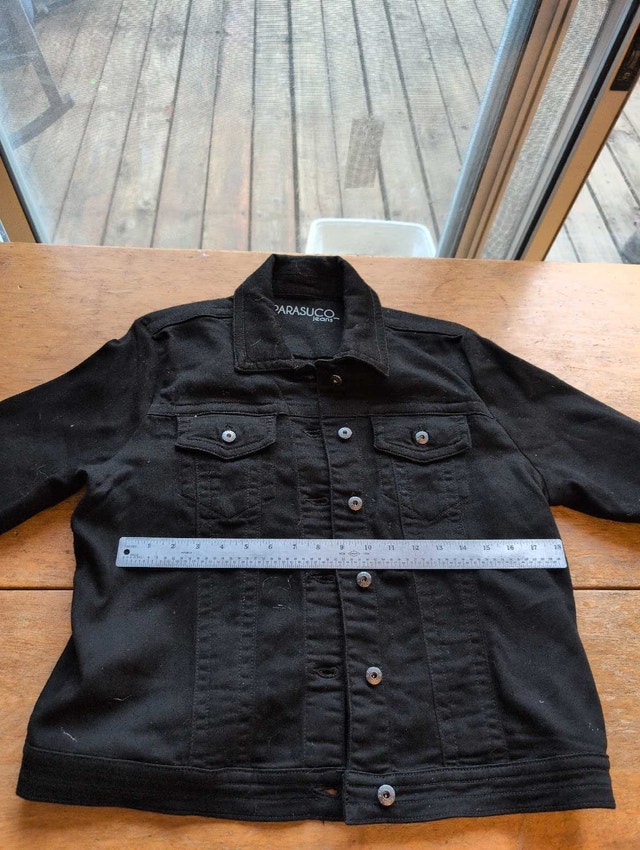 Parascuo Jeans Jacket woman's black XL