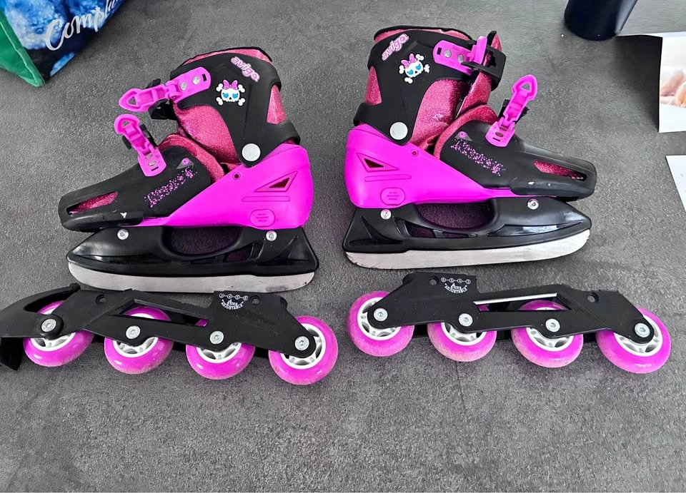 Adjustable Ice Skates / Rollerblades (Size 3-6)