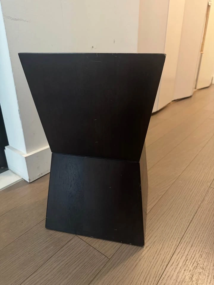 West Elm Rustic Geometric Pedestal Table - Wenge Blackish Brown - photo 3