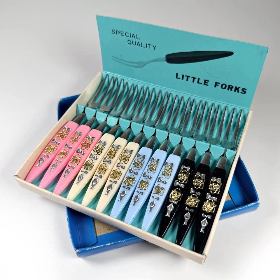 NEW in Box Vintage Cocktail Forks