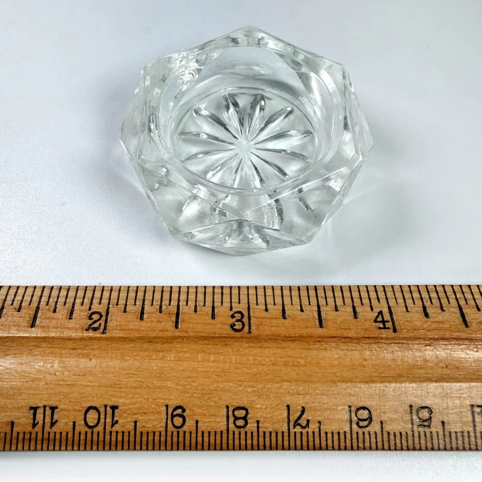 6x Vintage Crystal Salt Cellars in Box - photo 4