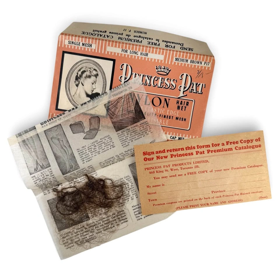 2x Vintage 1940s Princess Pat Hair Nets - photo 3