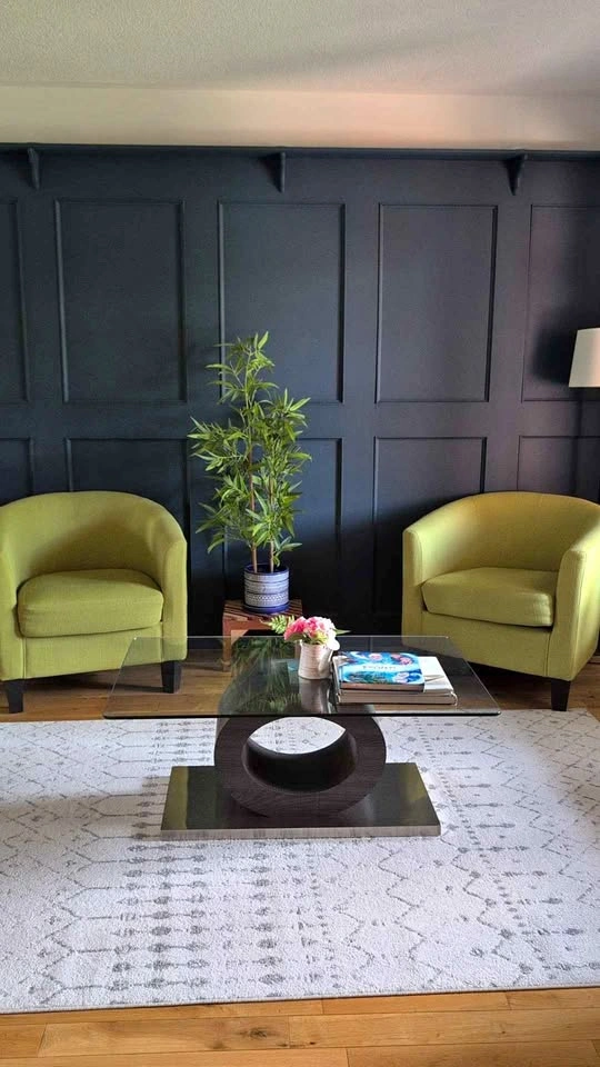 Pair of Modern Lime Green Tub Chairs – Excellent Condition!