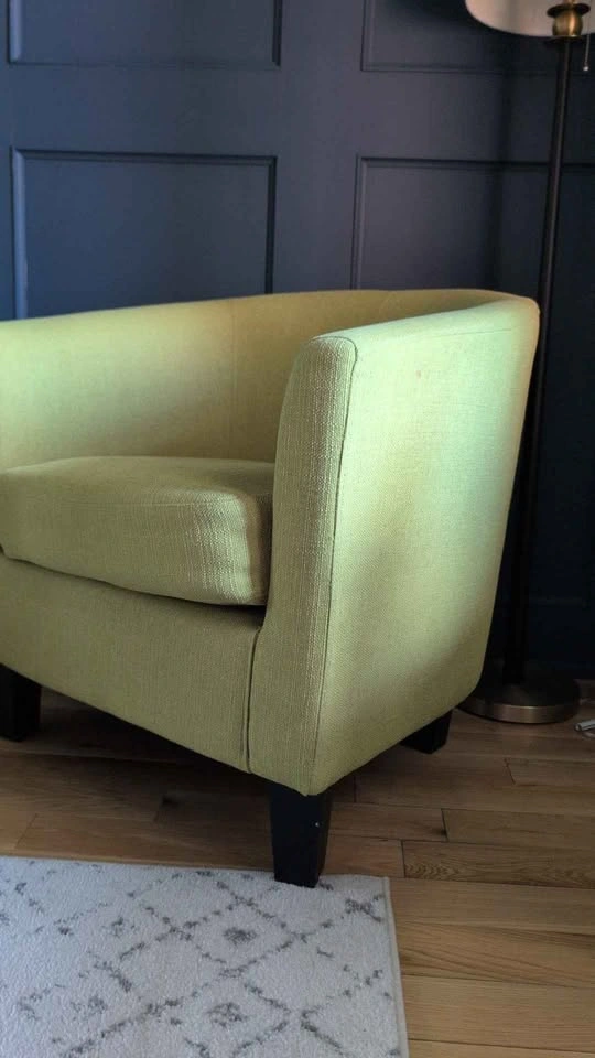 Pair of Modern Lime Green Tub Chairs – Excellent Condition! - photo 2
