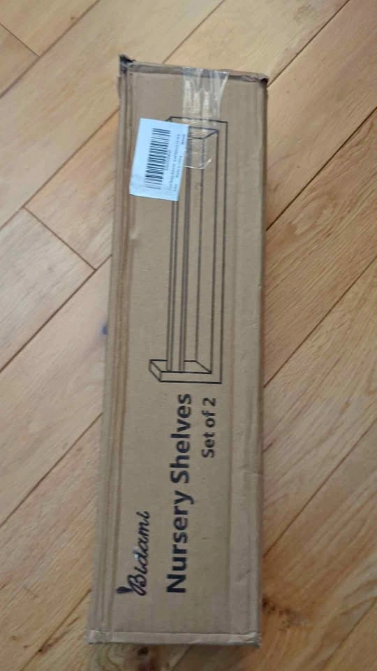 Unused Nursery Shelves - Set of 2 - Wooden