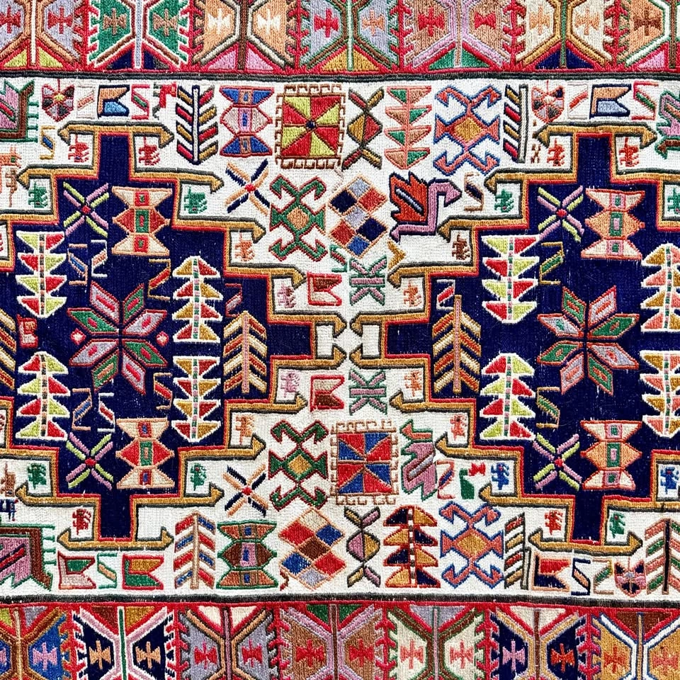 Shahsavan Soumak Kilim Prayer Rug - photo 2