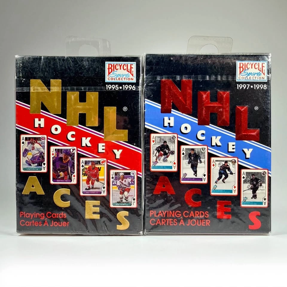 Vintage 1995-1998 NHL Aces Playing Cards