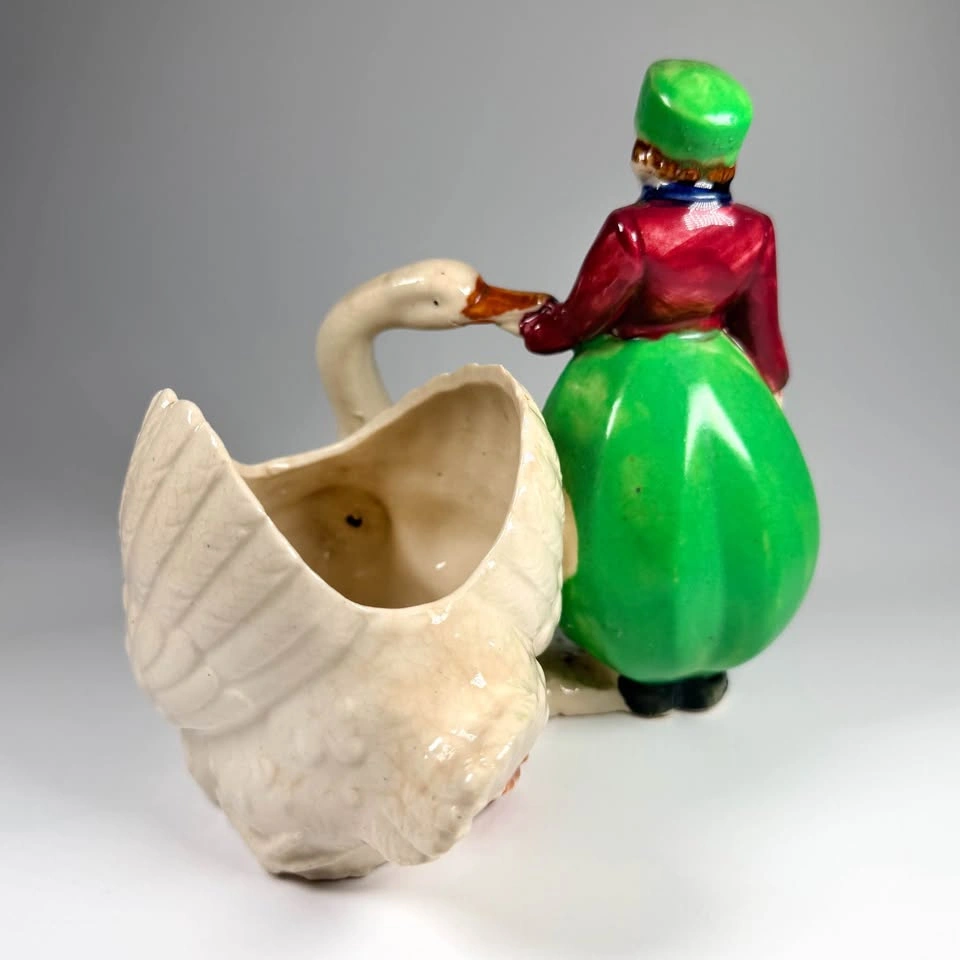 Vintage Ceramic Swan Planter - photo 2
