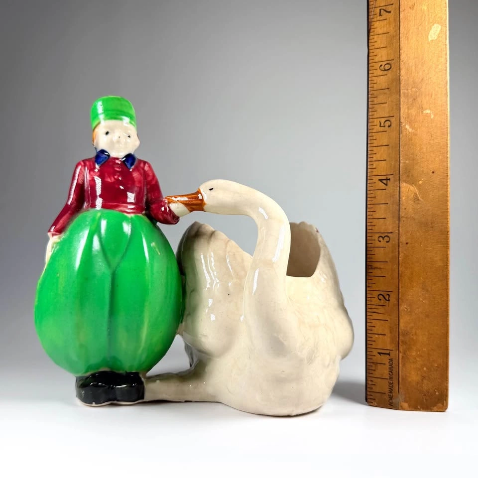 Vintage Ceramic Swan Planter - photo 4