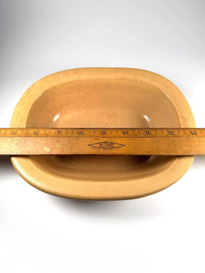 Antique Primitive Yellowware Baking Dish - photo 5