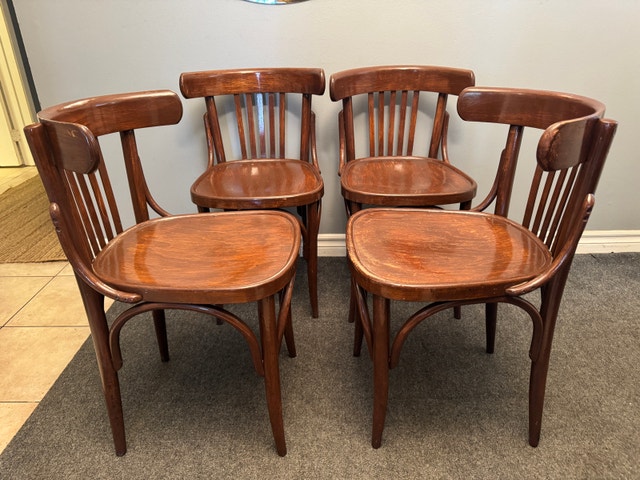 MCM Thonet Bentwood Bistro Chairs - set of 4