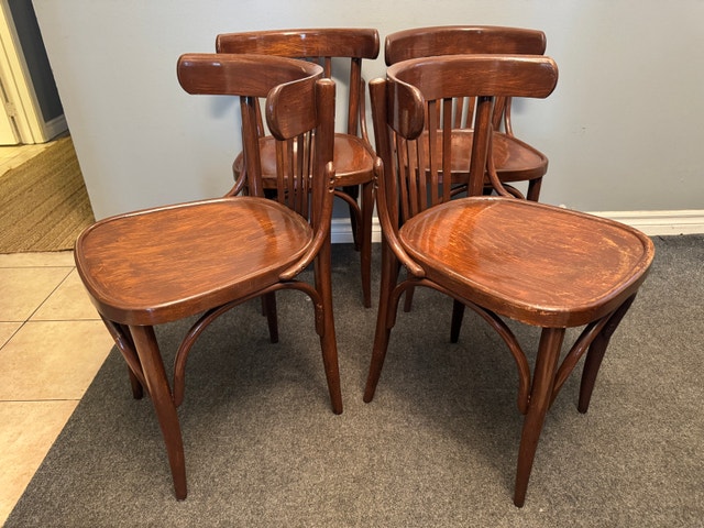 MCM Thonet Bentwood Bistro Chairs - set of 4 - photo 5