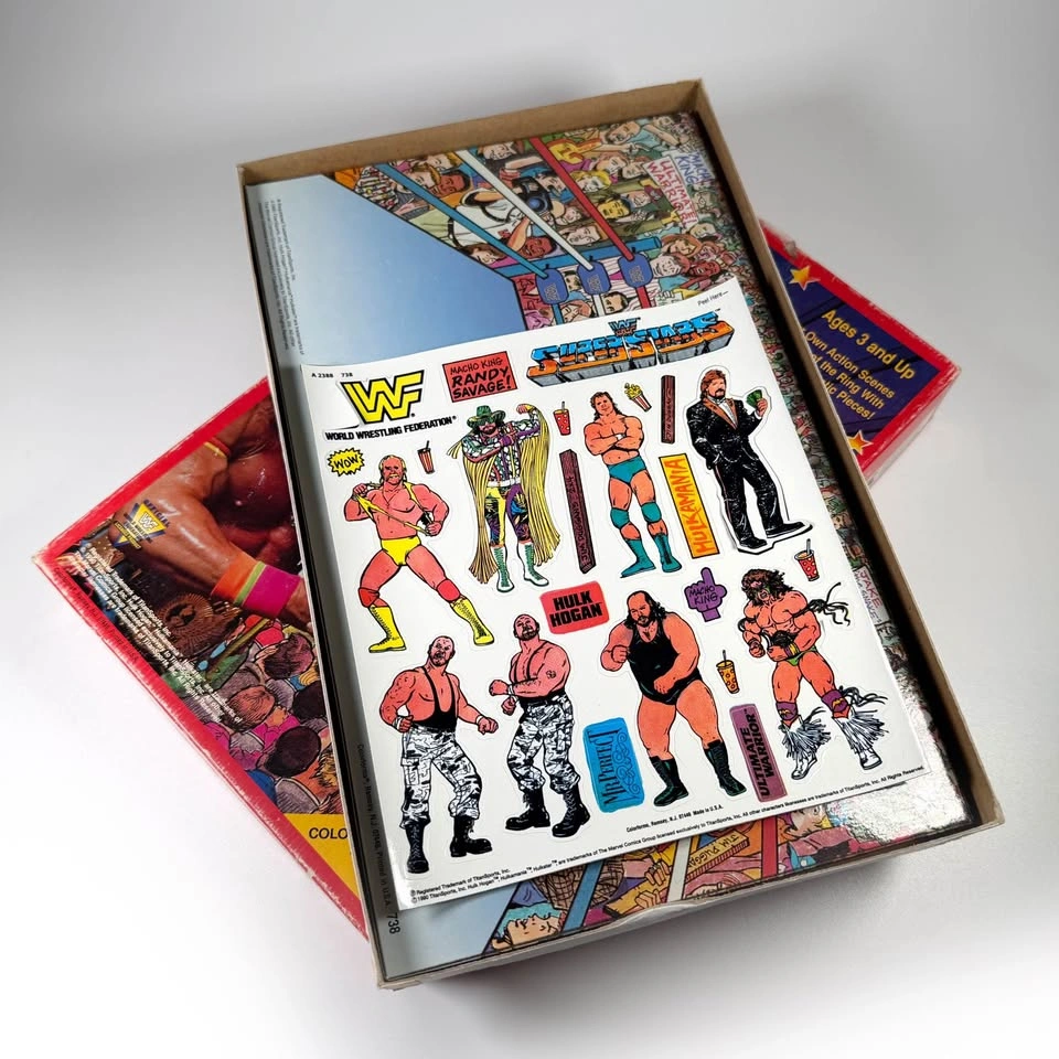 Vintage 1990 Colorforms WWF Action Set - photo 3