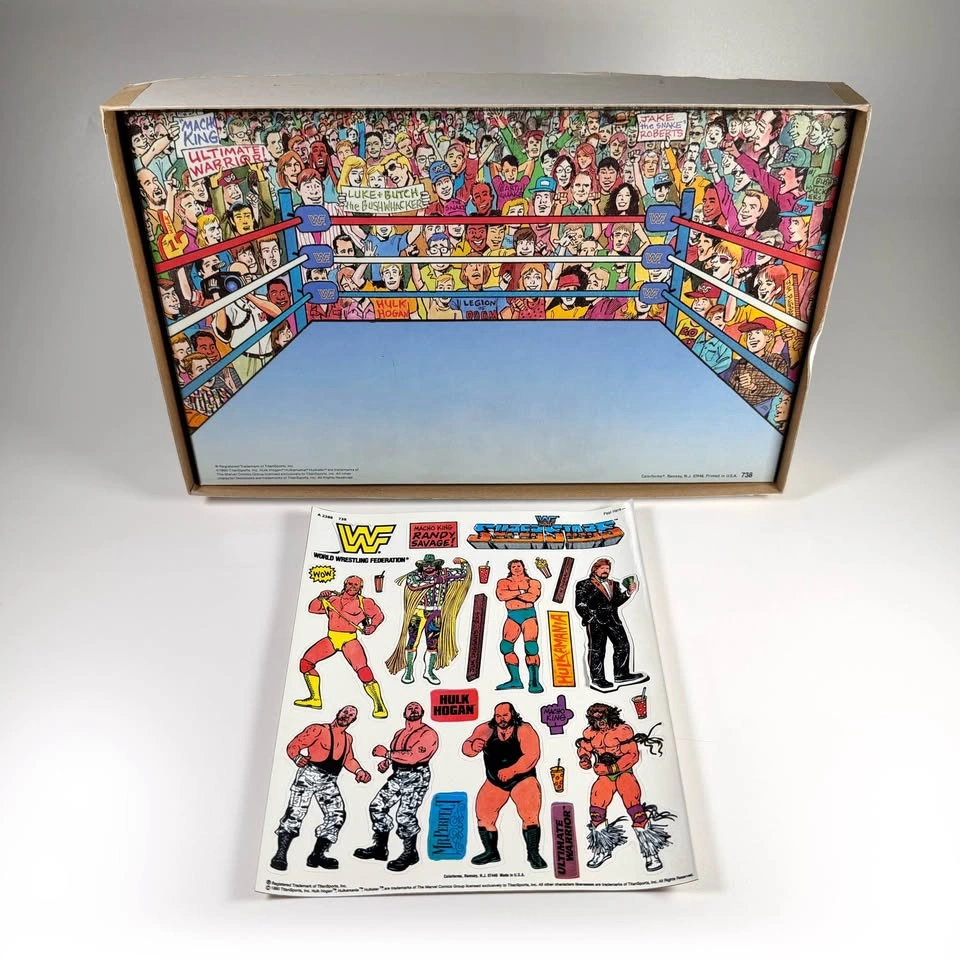 Vintage 1990 Colorforms WWF Action Set - photo 4