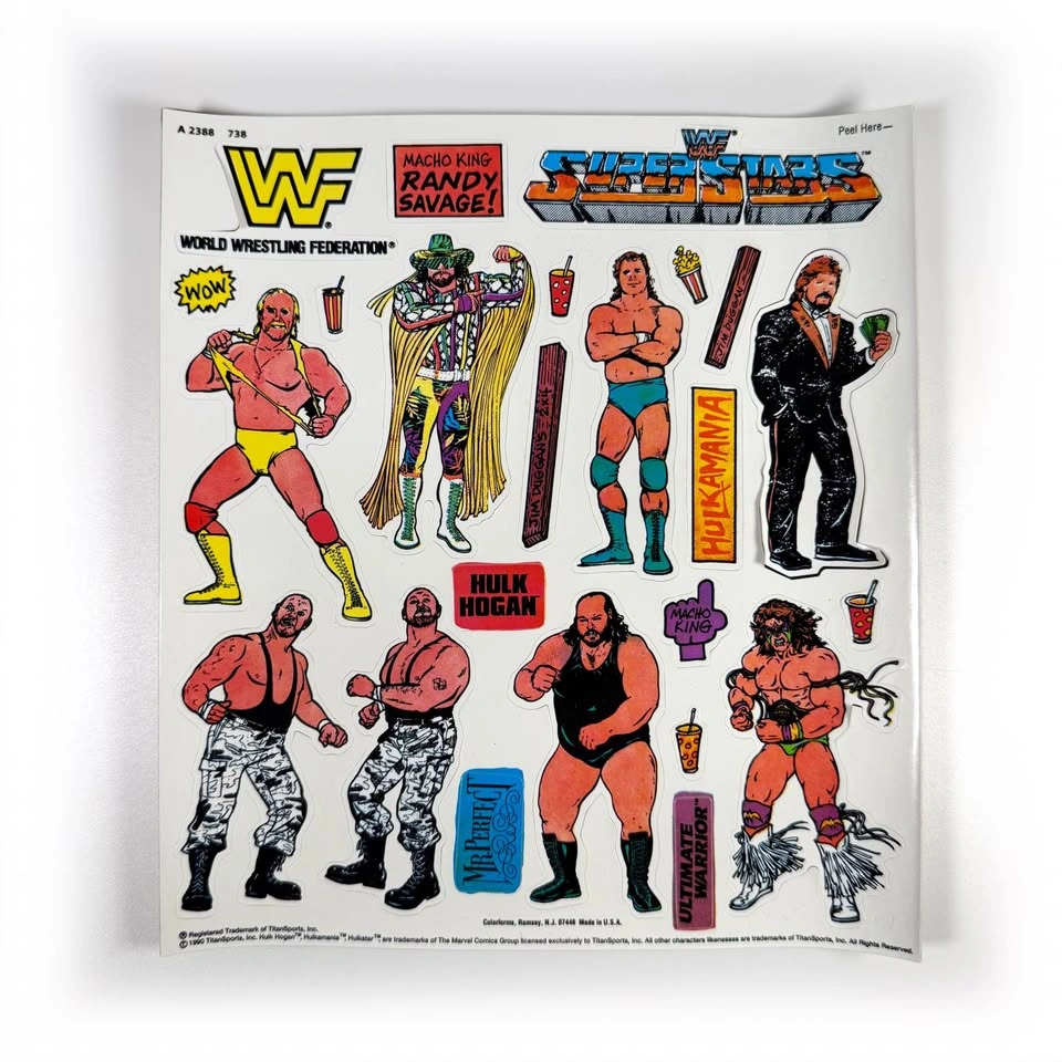 Vintage 1990 Colorforms WWF Action Set - photo 5