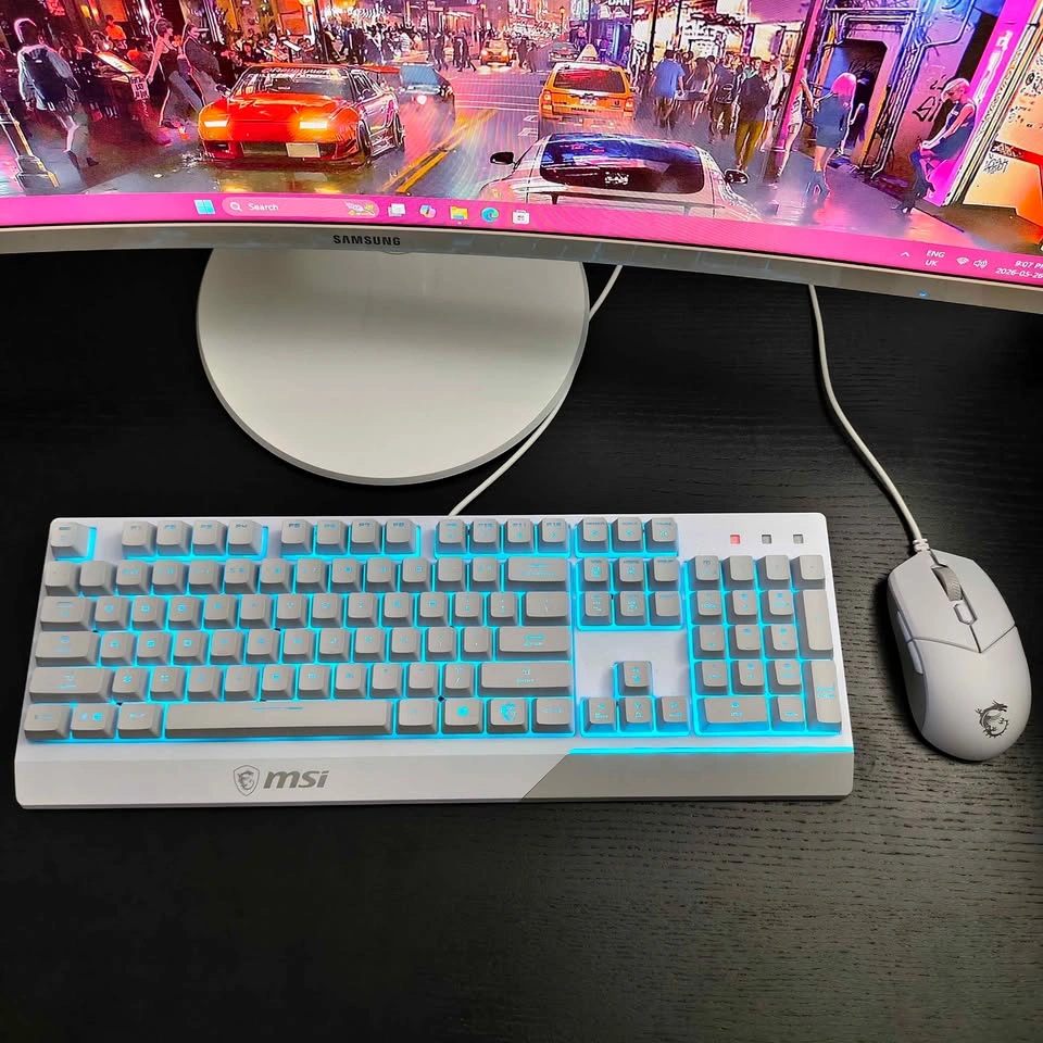 White RGB Gaming Keyboard & Mouse Combo — MSI - photo 2