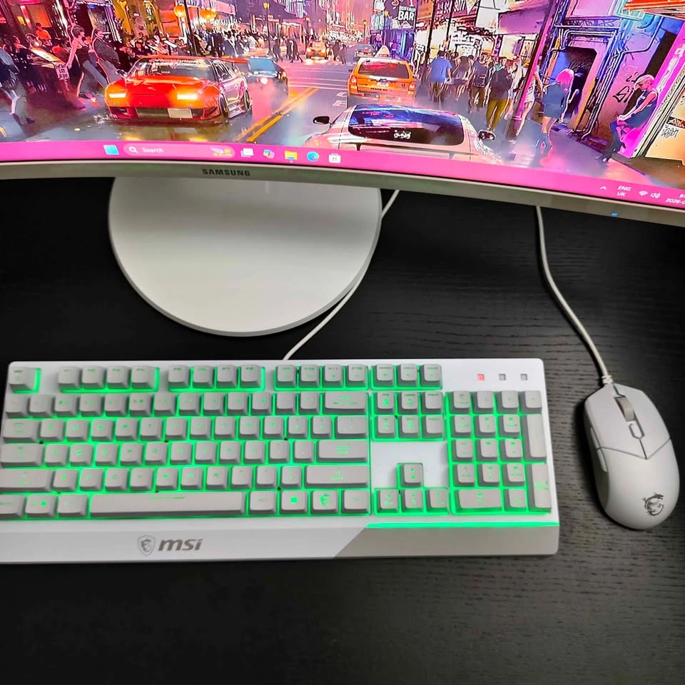 White RGB Gaming Keyboard & Mouse Combo — MSI - photo 3