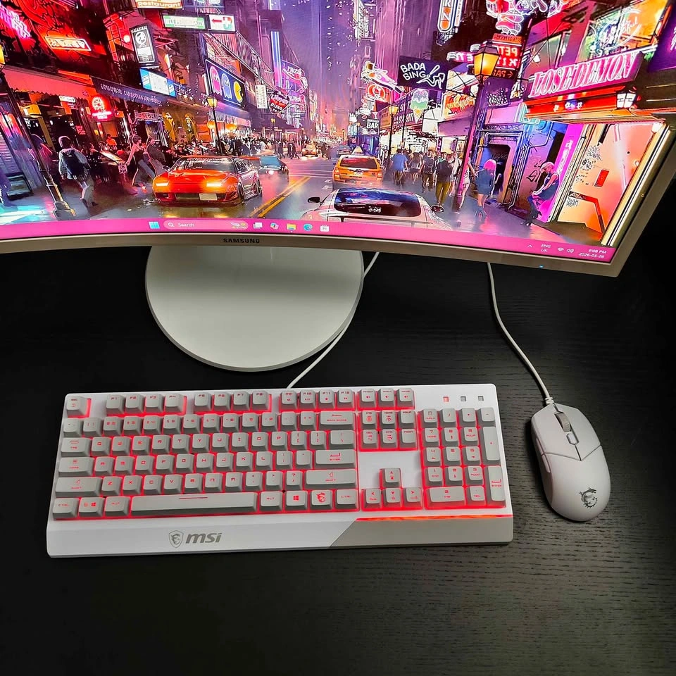 White RGB Gaming Keyboard & Mouse Combo — MSI - photo 4