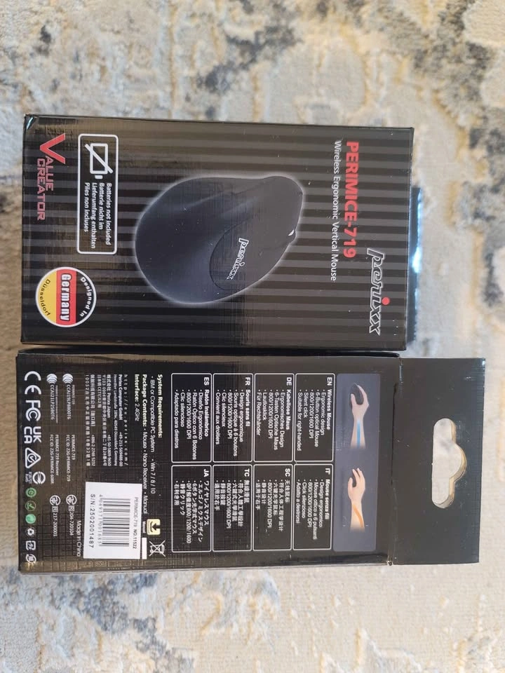 Perimice 719 Wireless Ergonomic Vertical Mouse - photo 3