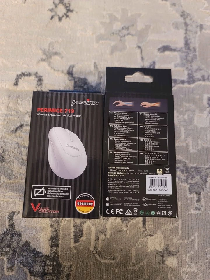 Perixx PERIMICE-719 Wireless Ergonomic Vertical Mouse - photo 3