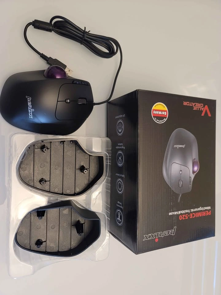 Perixx PERIMICE-520 Wired Ergonomic Trackball Mouse - photo 3
