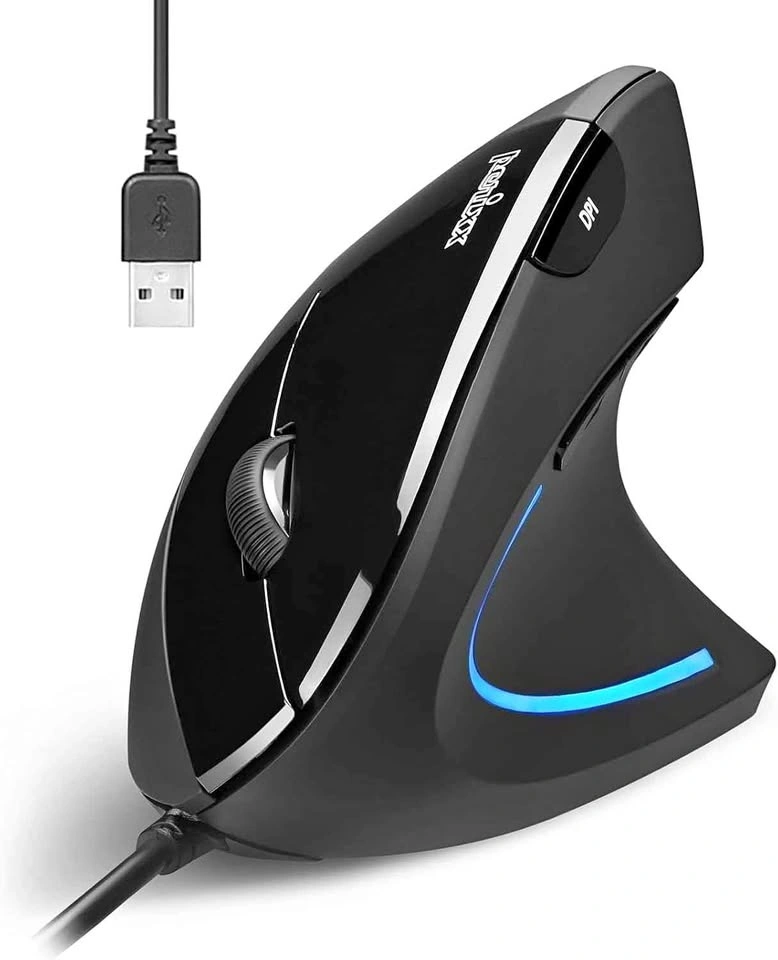 Perixx PERIMICE-513 Wired Ergonomic Vertical Mouse (Left-handed)